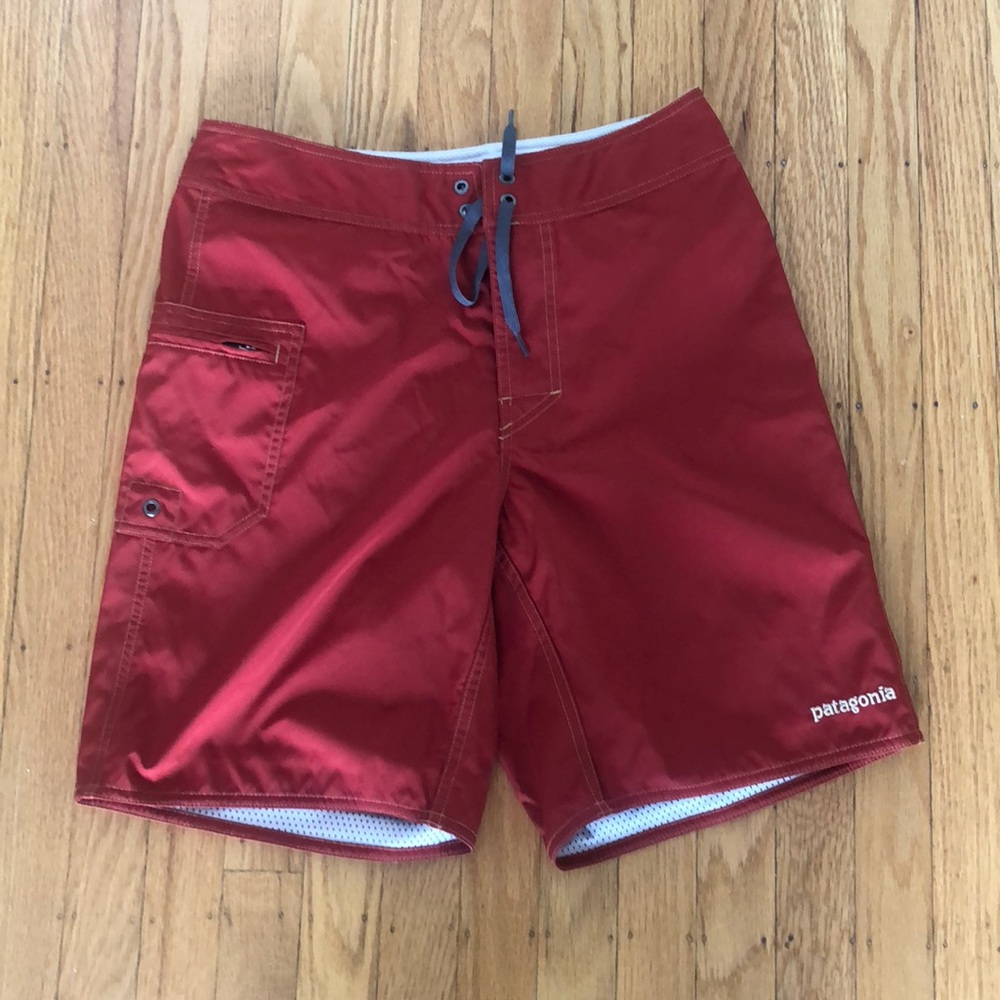 PATAGONIA red swim shorts